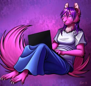 Rating: Safe Score: 0 Tags: 2013 5_toes abstract_background anthro barefoot breasts claws clothing computer conditional_dnp digital_media_(artwork) dress e621 electronics feet female fur hair laptop mammal paws pink_body pink_eyes pink_fur plantigrade purple_hair ratte rodent rsyk sciurid shirt simple_background solo tail toe_claws toes topwear tree_squirrel User: bunchy7s