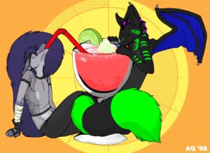 Rating: Questionable Score: 0 Tags: 2008 anthro bendy_straw beverage biped black_body black_bottomwear black_clothing black_fur black_handwear black_topwear bottomwear brown_eyewear clothed clothing crome digital_media_(artwork) dragon drinking drinking_straw duo e621 eyewear fingerless_gloves fishnet_clothing fishnet_topwear fluffy fluffy_tail food fur gloves goggles green_body green_fur green_markings grey_body grey_fur hair hair_over_eyes handwear hyena male mammal markings membrane_(anatomy) membranous_wings midriff mythological_creature mythological_scalie mythology orange_background pants pattern_background preyfar purple_body purple_fur ring_(marking) ringed_tail scalie shirt side_view simple_background spotted_hyena striped_background striped_markings striped_tail stripes tail tail_markings topwear translucent translucent_clothing translucent_topwear unknown_artist wings User: bunchy7s