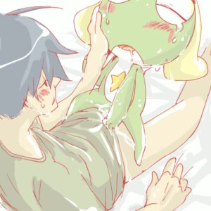 Rating: Explicit Score: 0 Tags: 1:1 alien amphibian anthro bed black_hair blonde_hair blush bodily_fluids bottomless clothed clothing cowgirl_position cum drooling duo e621 eyes_closed female from_front_position furniture fuyuki fuyuki_hinata genital_fluids green_body hair human human_on_anthro interspecies keronian keroro larger_male low_res male male/female mammal on_bottom on_top open_mouth saliva sex sgt._frog size_difference smaller_female straddling tears unknown_artist User: bunchy7s