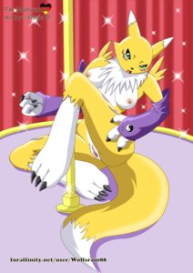Rating: Explicit Score: 0 Tags: anthro bandai_namco black_sclera breasts butt canid canine chest_tuft clitoris countershading digimon digimon_(species) dipstick_tail e621 female fur genitals hi_res mammal markings multicolored_body multicolored_fur multicolored_tail nipples pole renamon solo tail tail_markings text tuft two_tone_body two_tone_fur two_tone_tail url vulva white_body white_fur white_tail wolfsrain88 yellow_body yellow_fur yellow_tail yin_yang User: bunchy7s