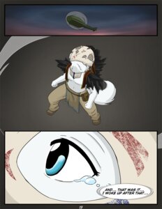 Rating: Safe Score: 0 Tags: aircraft anthro blue_eyes bodily_fluids bone bone_mask canid canine canis clothed clothing comic e621 english_text helicopter kurapika magic_user male mammal mask navel raven_wolf shaman shiya_(raven_wolf) skull skull_mask solo tears text topless tribal tribal_spellcaster vehicle wolf User: bunchy7s