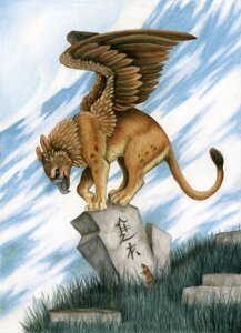 Rating: Safe Score: 0 Tags: ambiguous_gender avian beak cloud detailed detailed_background duo e621 feathered_wings feathers feral full-length_portrait grass gryphon ladyjekyll mammal mouse murid murine mythological_avian mythological_creature mythology plant portrait realistic rodent tail text traditional_media_(artwork) unknown_text wings User: bunchy7s