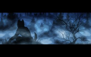 Rating: Safe Score: 0 Tags: 16:10 anthro black_and_blue canid canine canis detailed_background e621 forest hi_res male mammal monochrome nature night outside plant solo tail the_guardian tree wallpaper widescreen wolf wood User: bunchy7s