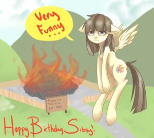 Rating: Safe Score: 0 Tags: 2012 brown_eyes brown_hair cutie_mark e621 english_text equid equine feathered_wings feathers female feral fire flying friendship_is_magic frown fur grass hair hasbro hi_res long_hair looking_at_viewer mammal my_little_pony mythological_creature mythological_equine mythology outside parody pegasus plant sign sky solo sorenbrian text the_simpsons tire wild_fire_(mlp) wings User: bunchy7s