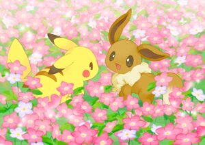 Rating: Safe Score: 0 Tags: ambiguous_gender canid canine duo e621 eevee feral flower fur generation_1_pokemon kaku_mui mammal nintendo pikachu plant pokemon pokemon_(species) quadruped rodent tail yellow_body yellow_fur User: bunchy7s
