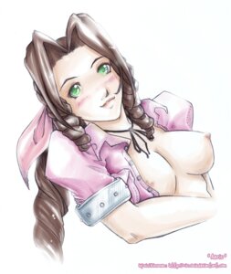 Rating: Explicit Score: 0 Tags: aerith_gainsborough blush breasts female female_only final_fantasy final_fantasy_vii human nici_kinsman nipples no_bra rule34 solo straight_hair unbuttoned User: bunchy7s