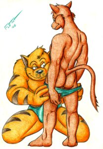 Rating: Explicit Score: 0 Tags: anthro assisted_exposure biceps big_muscles butt chance_furlong clothed clothing clothing_pull domestic_cat duo e621 felid feline felis flatrat hanna-barbera jake_clawson kneeling male male/male mammal muscular muscular_male nude panties panties_down panty_pull partially_clothed rear_view simple_background smile standing swat_kats tail topless traditional_media_(artwork) underwear underwear_down underwear_pull undressing white_background User: bunchy7s