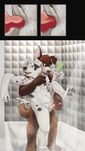 Rating: Explicit Score: 0 Tags: absurd_res anal anal_penetration animal_genitalia animal_penis anthro anthro_on_anthro anthro_penetrated anthro_penetrating anthro_penetrating_anthro anus bathing black_pawpads blue_eyes brown_body brown_fur canid canine canine_genitalia canine_penis canis close-up dalmatian domestic_dog duo e621 erection floppy_ears from_behind_position fur genital_close-up genitals gloves_(marking) handjob hi_res keto knot leg_markings male male/male male_penetrated male_penetrating male_penetrating_male mammal markings nude open_mouth pawpads penetration penile penile_penetration penis penis_close-up product_placement pup1k reach_around sex shower soap socks_(marking) spots spotted_body spotted_fur tail wet User: bunchy7s