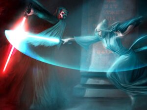 Rating: Safe Score: 0 Tags: 4:3 atris blue_lightsaber clothing darth_nihilus duel duo e621 female grandfathered_content hi_res holding_melee_weapon holding_object holding_sword holding_weapon human jedi knights_of_the_old_republic lightsaber male mammal melee_weapon not_furry red_lightsaber sith star_wars sword unknown_artist weapon User: bunchy7s