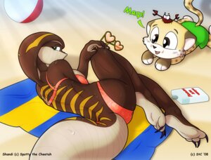 Rating: Questionable Score: 0 Tags: 2008 anthro aquatic arthropod ball beach beach_ball beach_towel being_watched big_breasts bikini bodily_fluids bottomwear breasts canid canine cheetah claws clothed clothed_feral clothing cobra copyright_symbol crab crustacean day decapod digital_media_(artwork) e621 elapid_(snake) eyewear felid feline female feral fox fur glasses group heart_glasses inflatable king_cobra light light_beam looking_at_another looking_at_viewer lotion lying malacostracan male mammal non-mammal_breasts on_side outside reptile russian_text scalie seaside shandi shorts signature skimpy smile snake solo_focus spotty_the_cheetah sunbeam sunlight sweat swimwear symbol tail text tight_clothing towel translated two-piece_swimsuit young young_anthro young_male User: bunchy7s