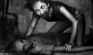 Rating: Questionable Score: 0 Tags: 2005 blood bodily_fluids clothed clothing corpse creepy dark death duo e621 eyes_closed female gangrel_(world_of_darkness) glowing glowing_eyes greyscale hair human humanoid jason_chan looking_at_viewer male mammal monochrome not_furry open_mouth pinned short_hair vampire vampire_the_masquerade white_wolf_publishing world_of_darkness_(series) User: bunchy7s
