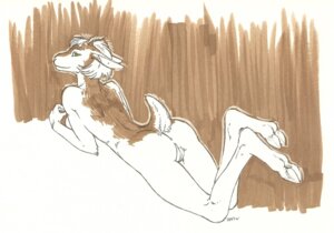 Rating: Explicit Score: 0 Tags: anthro biped breasts brocket_deer deer e621 female genitals hooves iggi lying mammal new_world_deer nude on_front side_boob solo vulva User: bunchy7s