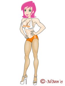 Rating: Explicit Score: 0 Tags: 1girls 2009 chuck_bauman dr1ace erin_esurance esurance female female_only green_eyes hooters mascot pink_hair red_baron rule34 solo waitress User: bunchy7s