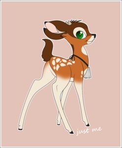 Rating: Safe Score: 0 Tags: 2011 autumn_(autumndeer) autumndeer big_eyes black_border black_nose border brown_body brown_fur cowbell deer digital_media_(artwork) dipstick_tail e621 english_text feral fur hooves horn looking_at_viewer looking_back male mammal markings multicolored_tail new_world_deer nude orange_body orange_fur outline pink_background raised_tail simple_background smile solo spots tail tail_markings text toony white-tailed_deer white_body white_fur User: bunchy7s