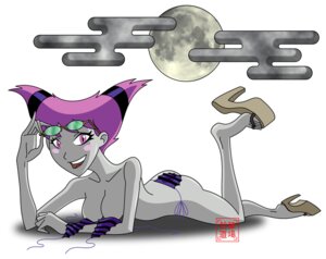 Rating: Questionable Score: 0 Tags: 1girls bikini cartoon_network dc dc_comics female female_only grey_skin high_heels jinx_(dc) lowres moon pink_eyes pink_hair rule34 signature solo straight_hair swimsuit teen_titans text User: bunchy7s