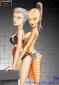 Rating: Questionable Score: 0 Tags: 2d 2girls alien alien/human alien_girl brianna_(star_wars) cathar echani female handmaiden human interspecies juhani knights_of_the_old_republic knights_of_the_old_republic_(series) knights_of_the_old_republic_2 rule34 star_wars star_wars_legends text yuri User: bunchy7s