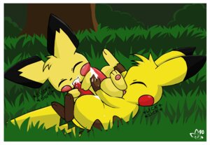 Rating: Explicit Score: 0 Tags: 2boys ambiguous_gender ass_licking cum cum_in_mouth male male/ambiguous nintendo no_humans non-human oral outside pichu pichu90 pikachu pokemon rule34 User: bunchy7s