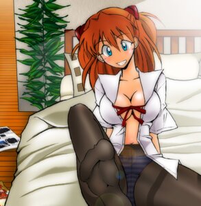 Rating: Questionable Score: 0 Tags: asuka_langley_sohryu bed blush breasts cleavage clothes clothing feet female female_only grin hetano_yokoduki human large_breasts lens_flare neon_genesis_evangelion open_clothes open_shirt panties panties_under_pantyhose pantyhose pointy_chin rule34 shirt smile solo striped striped_panties underwear User: bunchy7s