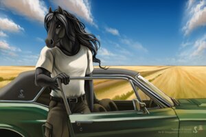 Rating: Safe Score: 0 Tags: 2013 anthro biped black_body black_fur black_hair brown_eyes car clothing cloud draft_horse e621 equid equine field ford friesian fur hair horse long_hair male mammal outside shinigamigirl sky solo standing vehicle User: bunchy7s