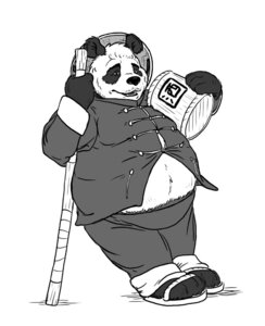 Rating: Safe Score: 0 Tags: anthro bear belly blizzard_entertainment clothed clothing e621 male mammal monochrome open_clothing open_shirt open_topwear overweight overweight_anthro overweight_male pandaren seanpanda seneca shirt solo topwear warcraft User: bunchy7s