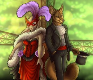 Rating: Safe Score: 0 Tags: anthro canid canine clothing corset costume duo e621 feathers female fennec_fox fox hat headgear headwear holding_clothing holding_hat holding_headgear holding_headwear holding_object lagomorph leporid lingerie male mammal marcus_(rukis) mask rabbit rukis suit tail top_hat topwear true_fox User: bunchy7s