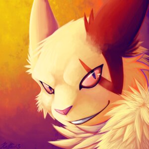 Rating: Safe Score: 0 Tags: 1:1 2013 abstract_background ambiguous_gender conditional_dnp digital_media_(artwork) e621 ears_back fur generation_3_pokemon grin headshot_portrait icon long_mouth looking_at_viewer mammal neck_tuft nintendo no_sclera pivoted_ears pokemon pokemon_(species) portrait pupils purple_eyes ratte red_nose red_sclera simple_background slit_pupils smile snout solo tuft white_body white_fur zangoose User: bunchy7s
