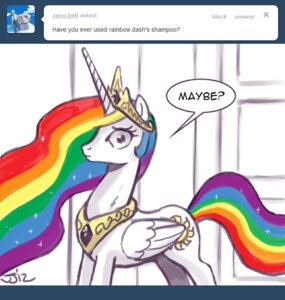 Rating: Safe Score: 0 Tags: alternate_color alternate_hairstyle crown cutie_mark dialogue e621 english_text equid equine feathered_wings feathers female feral friendship_is_magic hair hasbro headgear horn john_joseco looking_at_viewer mammal multicolored_hair my_little_pony mythological_creature mythological_equine mythology princess princess_celestia_(mlp) quadruped rainbow_hair royalty solo tail text tumblr white_body white_feathers winged_unicorn wings User: bunchy7s