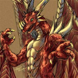Rating: Safe Score: 0 Tags: 1:1 bandai_namco claws digimon digimon_(species) dragon e621 examon green_eyes horn low_res male margergona mythological_creature mythological_scalie mythology red_body red_scales scales scalie solo spikes wings User: bunchy7s