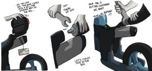 Rating: Safe Score: 0 Tags: ambiguous_gender animate_inanimate box container detachable detachable_parts detachable_tail dialogue dire_machine dire_vehicle disembodied_hand e621 english_text holding_object holding_tool holding_wrench latex living_machine living_vehicle machine metal motorcycle neybulot okami-the-wolf plastic simple_background tail_removal text tools transformation vehicle vehicle_transformation wheel white_background workshop wrench User: bunchy7s