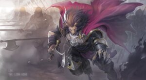 Rating: Safe Score: 0 Tags: 5_toes anthro armor axe barefoot battle beard brown_body brown_fur brown_hair cape claws clothing detailed detailed_background digital_media_(artwork) e621 english_text facial_hair feet felid fight first_person_view fur group hair hi_res king knight land lion male mammal mane maxpower melee_weapon military outside pantherine plantigrade pose reaching red_cape red_clothing royalty soldier sword text toe_claws toes war warrior weapon whiskers yellow_eyes 反骨max User: bunchy7s