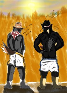 Rating: Explicit Score: 0 Tags: anthro canid canine canis colored cowboy deal duo e621 erection genitals hi_res male mammal muscular penis star sunset tiger371 wolf User: bunchy7s