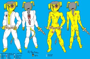 Rating: Explicit Score: 0 Tags: 2012 anthro balls claw_mackain color_swatch e621 english_text genitals grey_hair hair half-erect humanoid_genitalia humanoid_penis hybrid keikogi lagomorph leonardo_mackain leporid male mammal martial_arts_uniform model_sheet nude penis practice_sword rabbit red_eyes solo sportswear tail text wooden_sword young young_anthro young_male User: bunchy7s