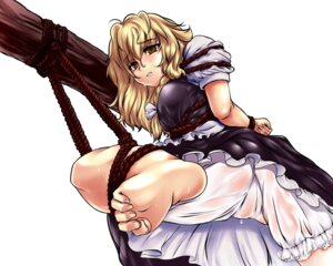 Rating: Questionable Score: 0 Tags: barefoot blonde_hair bondage braid cameltoe copycat_(dryfood) copycat_(homura) feet female human leg_lift long_hair marisa_kirisame pov_feet pussy rope rule34 see-through soles solo sweat tears toe_scrunch touhou wet wet_clothes yellow_eyes User: bunchy7s