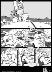 Rating: Safe Score: 0 Tags: anthro bandai_namco breasts bucky_o'hare_(series) canid canine chest_tuft comic crossover dialogue digimon digimon_(species) e621 english_text eyes_closed female fur greyscale group hi_res jenny_(bucky_o'hare) legend_of_jenny_and_renamon male mammal metroid monochrome nintendo renamon samus_aran scalie sharpclaw_(star_fox) spacecraft star_fox text tuft vehicle yawg User: bunchy7s