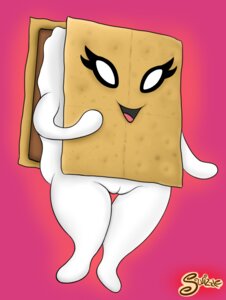 Rating: Explicit Score: 0 Tags: animate_inanimate digital_media_(artwork) e621 female flowerfondler food food_creature full-length_portrait genitals not_furry pink_background portrait s'more simple_background solo vulva User: bunchy7s