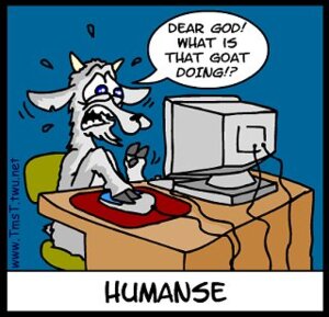 Rating: Safe Score: 0 Tags: ambiguous_gender anthro blue_eyes bovid caprine comic computer e621 electronics english_text goat goatse hooves horn humor internet joke low_res mammal monitor pun reaction_image role_reversal simple_background solo text unknown_artist User: bunchy7s