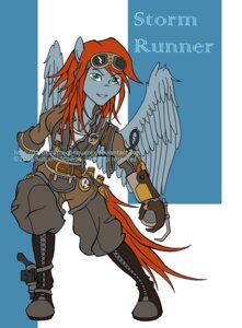 Rating: Safe Score: 0 Tags: alternative_fashion clock clothing e621 equid equine eyewear feathered_wings feathers female gear goggles green_eyes gun hair hasbro hi_res looking_at_viewer lordkiratheconquerer mammal my_little_pony mythological_creature mythological_equine mythology orange_hair pegasus ranged_weapon solo steampunk weapon wings User: bunchy7s