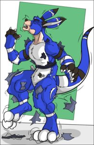 Rating: Safe Score: 0 Tags: anthro avalon avalon_(blueavian) avalondragon avalonjay black-rat blue_body blue_fur bottomwear claws clothing e621 feet fur hi_res hindpaw kangaroo macropod male mammal marsupial open_mouth pants paws solo tail teeth tongue transformation User: bunchy7s