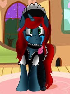 Rating: Safe Score: 0 Tags: 2014 3:4 binary blue_body blue_fur bodily_fluids clothing collar crying e621 equid equine fan_character female fur green_eyes hair hasbro horn legwear maid_uniform mammal my_little_pony mythological_creature mythological_equine mythology pokemonslayer1 red_hair solo stockings tears unicorn uniform User: bunchy7s