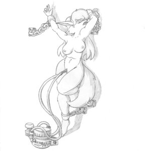 Rating: Explicit Score: 0 Tags: bdsm bondage bound breasts chain chained_to_wall clamp clitoris cuff_(restraint) e621 electric female full-length_portrait genitals graphite_(artwork) greyscale kkatman monochrome nipples nude pain portrait restraints screaming shackled shackles solo tail torture traditional_media_(artwork) vulva wall_bondage User: bunchy7s