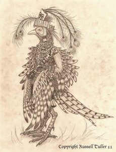 Rating: Safe Score: 0 Tags: 2011 ambiguous_gender anthro avian beak bird common_pheasant e621 feathered_wings feathers galliform greyscale monochrome phasianid pheasant russell_tuller scan solo tail tail_feathers traditional_media_(artwork) tribal winged_arms wings User: bunchy7s