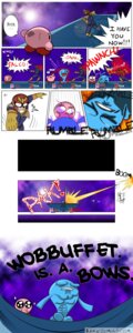 Rating: Safe Score: 0 Tags: alien ambiguous_gender captain_falcon crossover e621 english_text f-zero generation_2_pokemon group hi_res human kakujomics kirby kirby_(series) male mammal nintendo pokeball pokemon pokemon_(species) standard_pokeball super_smash_bros. text unknown_artist using_pokeball waddling_head wobbuffet User: bunchy7s