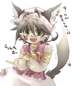 Rating: Safe Score: 0 Tags: ambiguous_gender anthro armband black_hair braided_hair canid canine canis clothed clothing collar domestic_dog e621 ear_piercing green_eyes hair hat headgear headwear holding_magic_lamp japanese_text kemono lamp magic_lamp mammal open_mouth piercing short_hair simple_background solo tail text torn_clothing toumitu white_background wolf User: bunchy7s