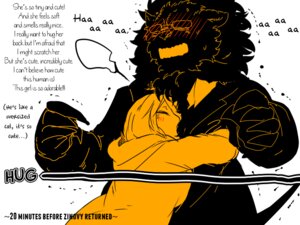 Rating: Safe Score: 0 Tags: 4:3 anthro blush canid canine comic duo e621 english_text felid female fur hair hug human kemono lila_(kashiwagi_aki) lion male mammal muscular pantherine saitou_(yakantuzura) short_hair text translated yakantuzura young User: bunchy7s
