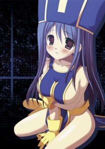 Rating: Questionable Score: 0 Tags: blush breasts chika_(toumei_kousoku) clothing covering dragon_quest dragon_quest_iii female hat large_breasts long_hair mitre naked_tabard nude_cover priest_(dq3) red_eyes rule34 sideboob tabard tvl-ck User: bunchy7s