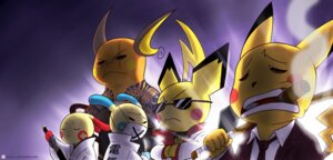 Rating: Safe Score: 0 Tags: anthro cigar clothing dagger e621 evolutionary_family eyewear female fur generation_1_pokemon generation_2_pokemon generation_3_pokemon group jacket kawa-v lagomorph male mammal mask melee_weapon minun nintendo pichu pikachu plusle pokemon pokemon_(species) raichu rodent scar smoke suit sunglasses sword tail tattoo topwear weapon yakuza yellow_body yellow_fur User: bunchy7s