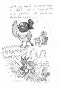 Rating: Explicit Score: 0 Tags: 2008 ambiguous_gender avian bird chatot chatot_(eotds) comic dialogue e621 english_text forced generation_3_pokemon generation_4_pokemon greyscale group male male/male monochrome mudkip netrat13 nintendo pokemon pokemon_(species) pokemon_mystery_dungeon rape sex spike_chunsoft tail text traditional_media_(artwork) treecko User: bunchy7s