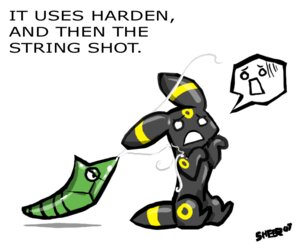 Rating: Questionable Score: 0 Tags: 2007 ambiguous_fluids ambiguous_gender black_body black_eyes bodily_fluids d: dialogue duo e621 eeveelution empty_eyes english_text feral generation_1_pokemon generation_2_pokemon green_body humor innuendo markings metapod multicolored_body nintendo pictographics pokemon pokemon_(species) sheer_(artist) signature simple_background speech_bubble suggestive sweat sweatdrop tail text the_truth two_tone_body umbreon white_background white_eyes yellow_body User: bunchy7s