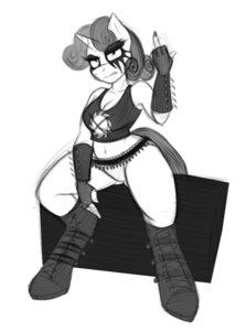 Rating: Questionable Score: 0 Tags: 2014 alternative_fashion ammo_belt anthro anthrofied biped boots breasts cleavage clothed clothing corpse_paint digital_media_(artwork) e621 equid equine female fingerless_gloves footwear friendship_is_magic gloves greyscale hair handwear hasbro hi_res horn jrvanesbroek mammal metalhead monochrome my_little_pony mythological_creature mythological_equine mythology navel panties shoes sitting skimpy solo sweetie_belle_(mlp) underwear unicorn User: bunchy7s Rating: Questionable Score: 0 Tags: 2014 alternative_fashion ammo_belt anthro anthrofied biped boots breasts cleavage clothed clothing corpse_paint digital_media_(artwork) e621 equid equine female fingerless_gloves footwear friendship_is_magic gloves greyscale hair handwear hasbro hi_res horn jrvanesbroek mammal metalhead monochrome my_little_pony mythological_creature mythological_equine mythology navel panties shoes sitting skimpy solo sweetie_belle_(mlp) underwear unicorn User: bunchy7s