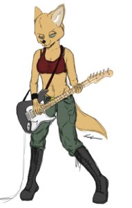 Rating: Safe Score: 0 Tags: anthro big_ears boots bottomwear canid canine clothing e621 electric_guitar fara_phoenix female fennec_fox footwear fox green_eyes guitar mammal musical_instrument nintendo pants playing_guitar playing_music plucked_string_instrument shoes simple_background solo spiritedqueen star_fox string_instrument true_fox white_background User: bunchy7s